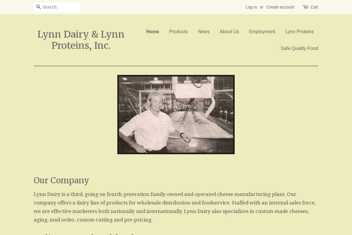 lynndairy.com homepage screenshot