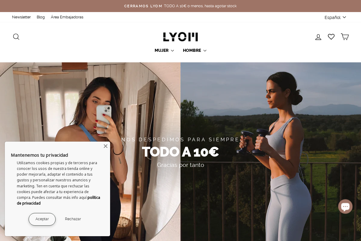 LYOM homepage screenshot