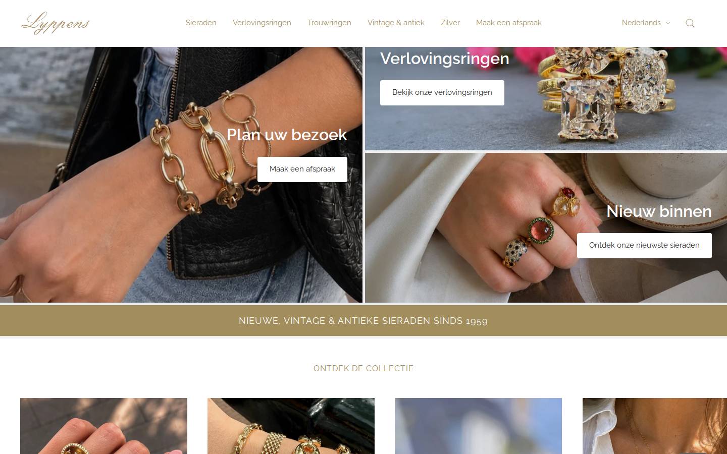 lyppensamsterdam.com homepage screenshot