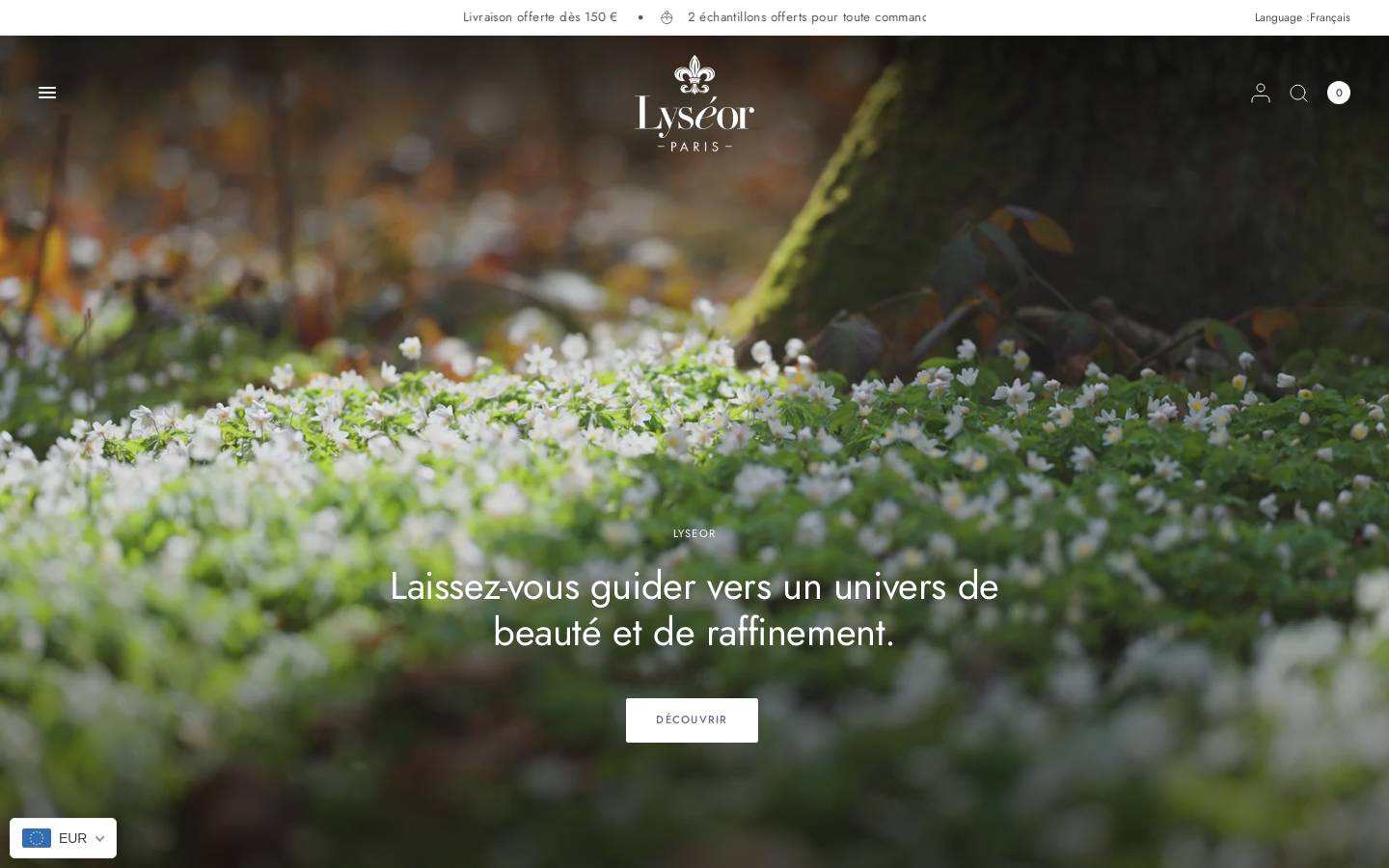lyseor.com homepage screenshot