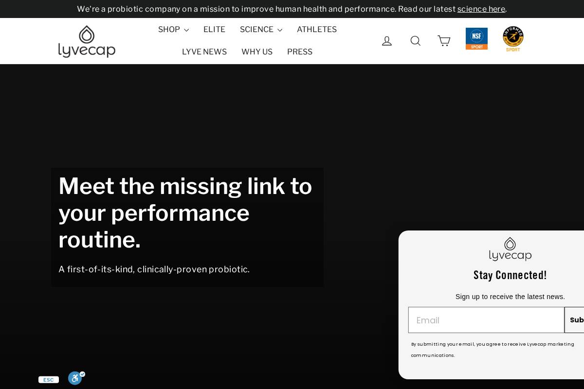 lyvecap.com homepage screenshot