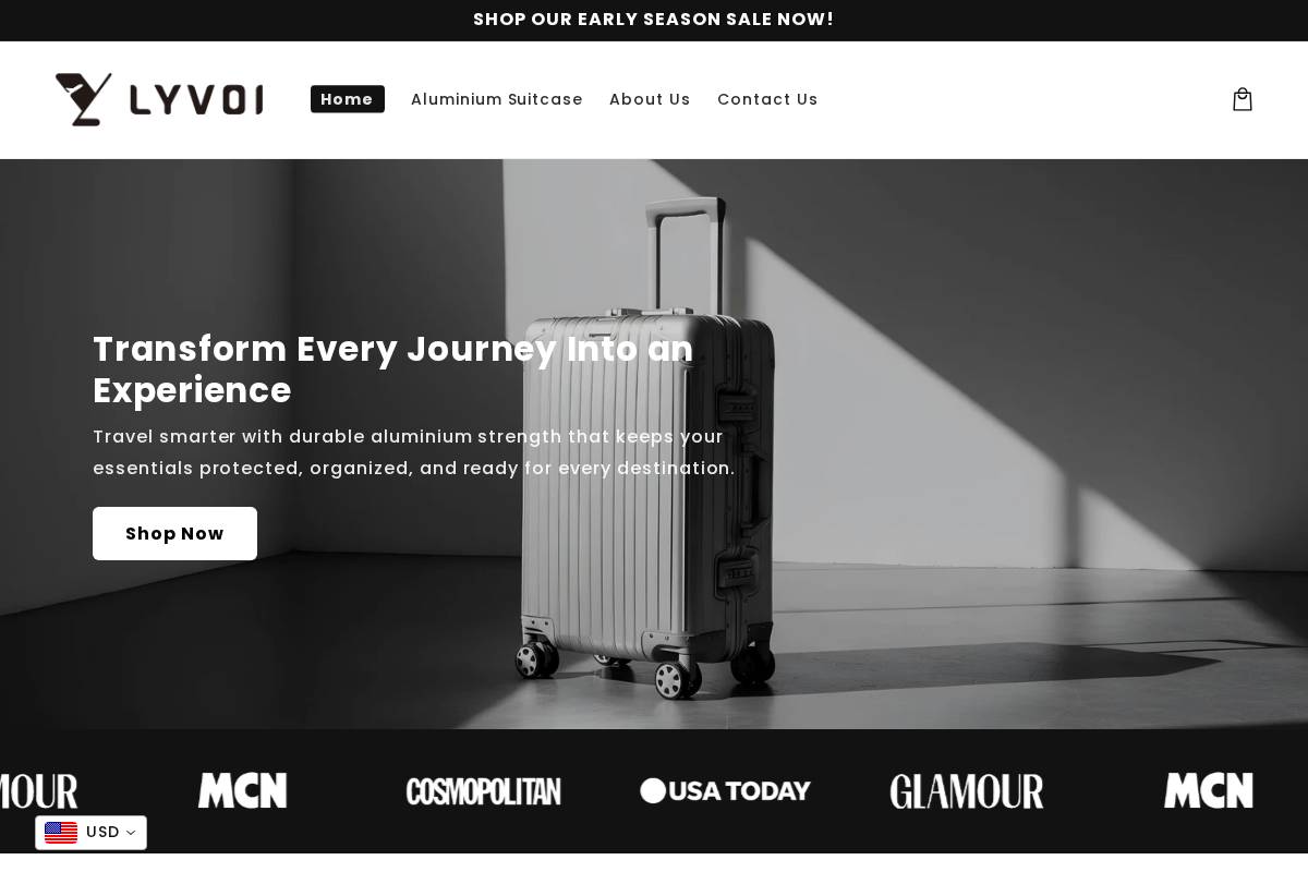 lyvoi.com homepage screenshot