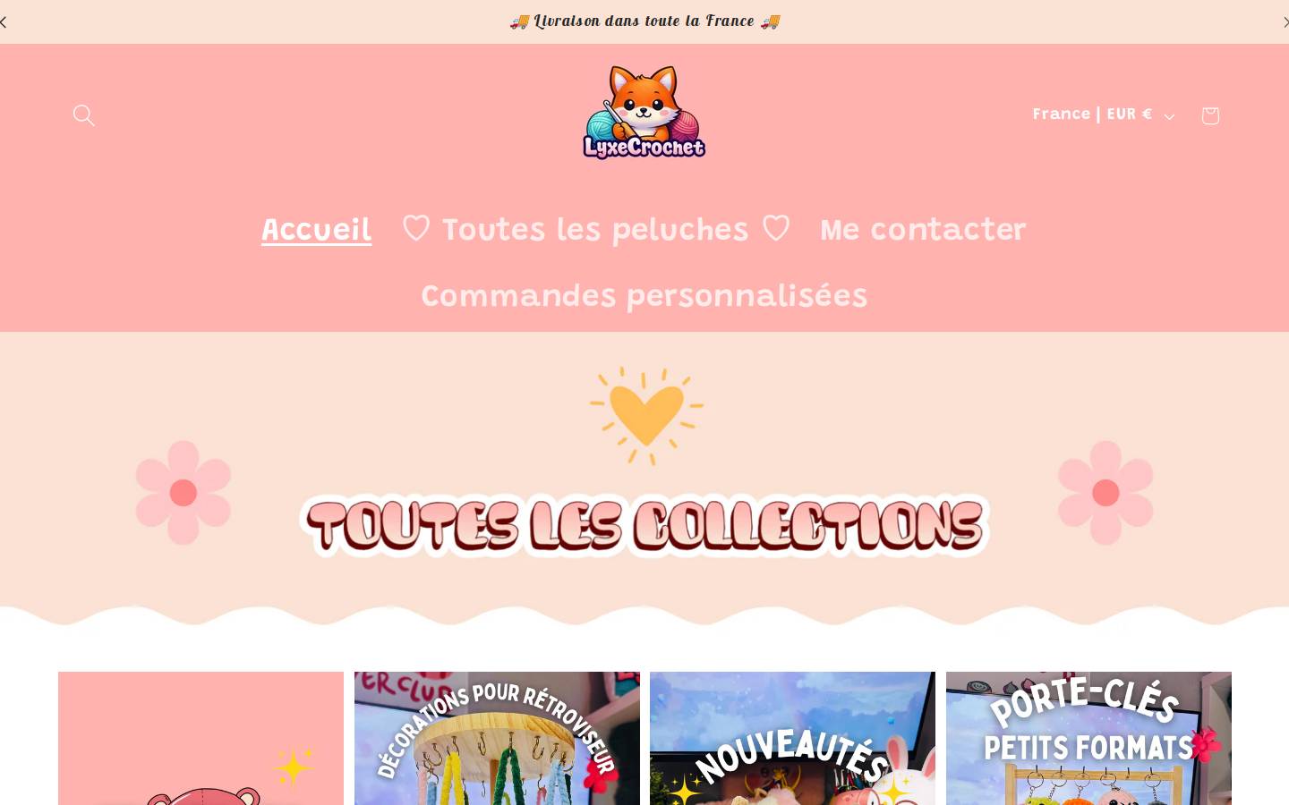 lyxecrochet.fr homepage screenshot