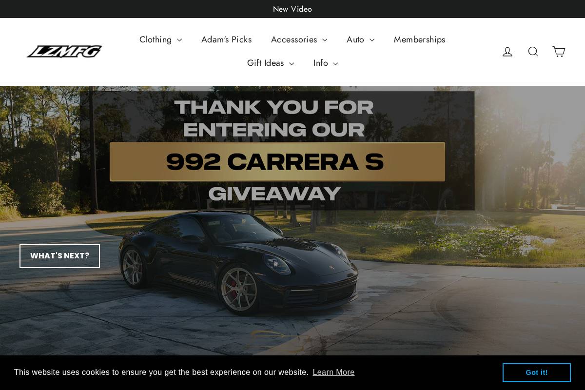 Lzmfg homepage screenshot