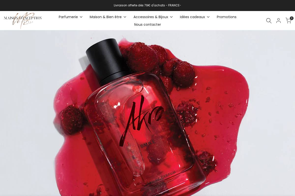 m-exception.com homepage screenshot