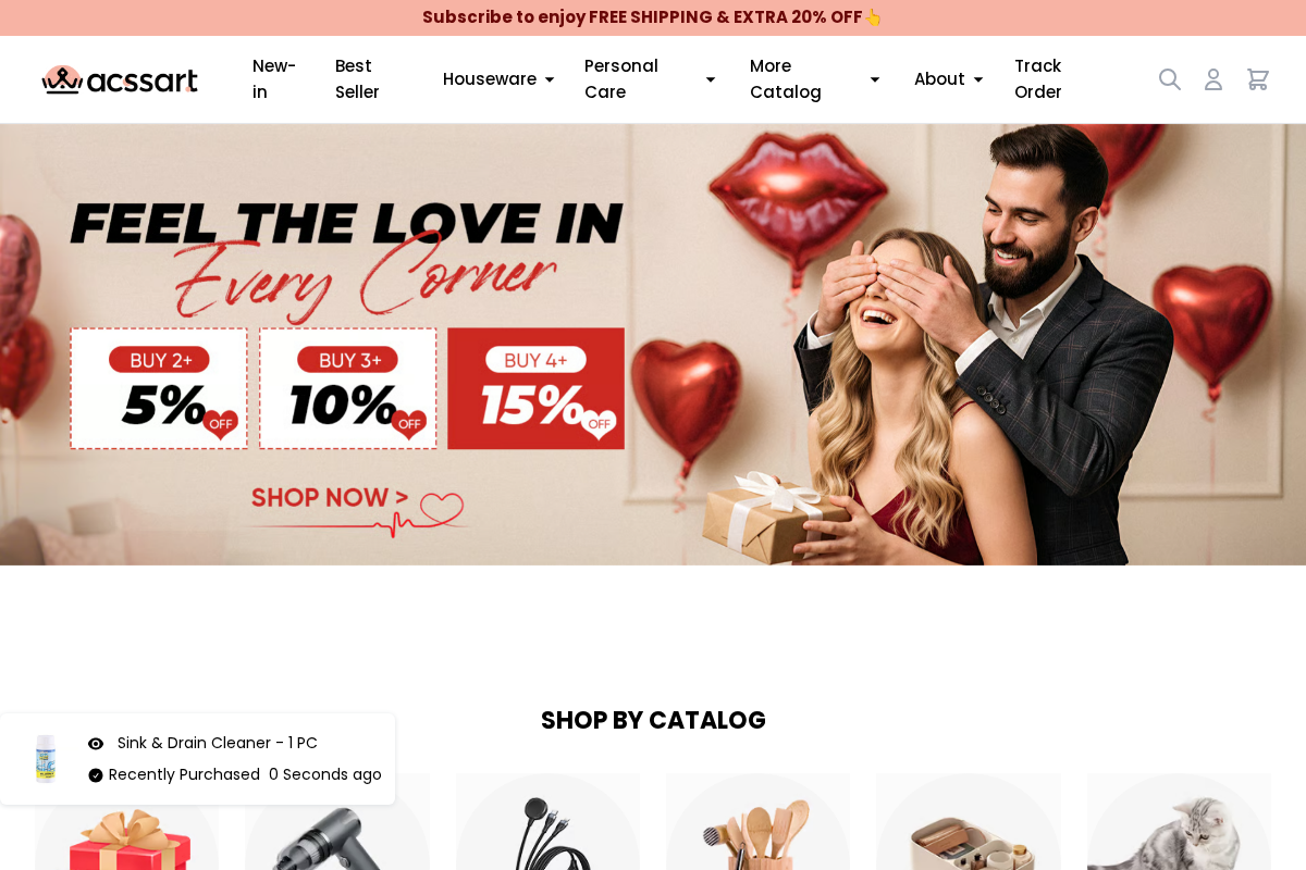 M Acssart homepage screenshot