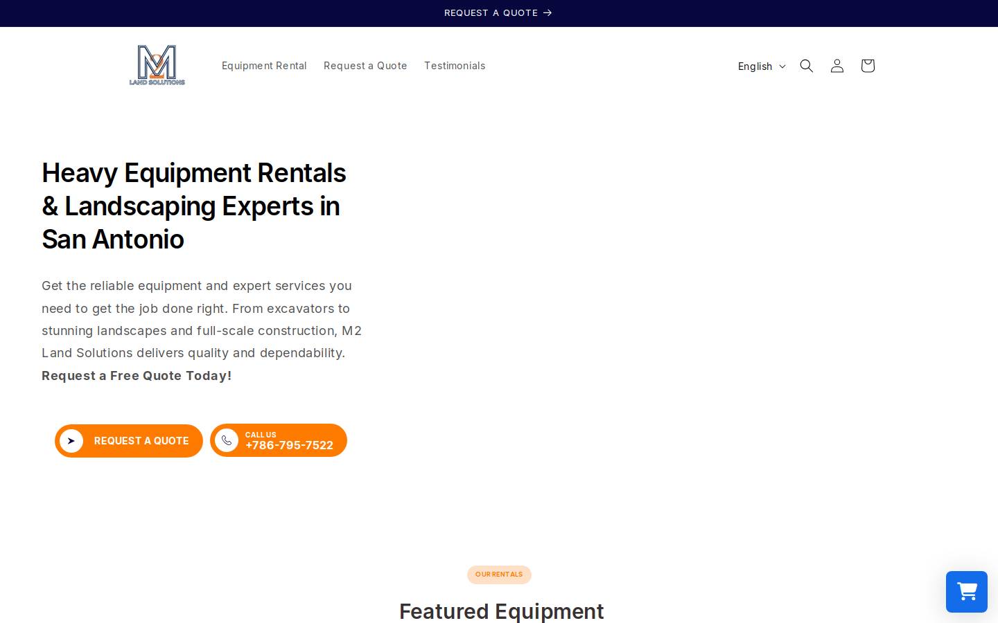 m2landsolutions.com homepage screenshot