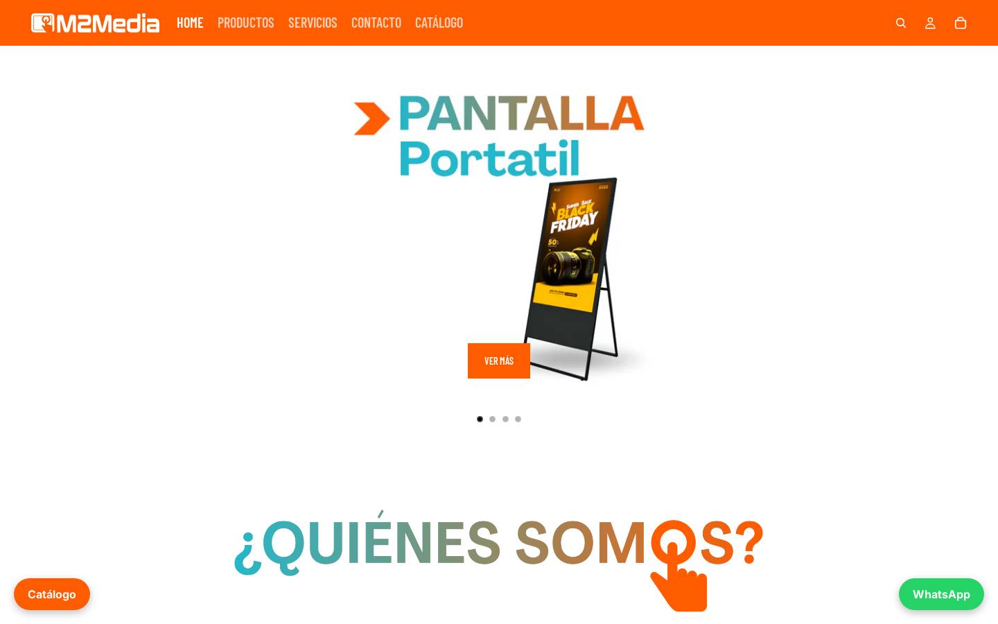 m2media.mx homepage screenshot