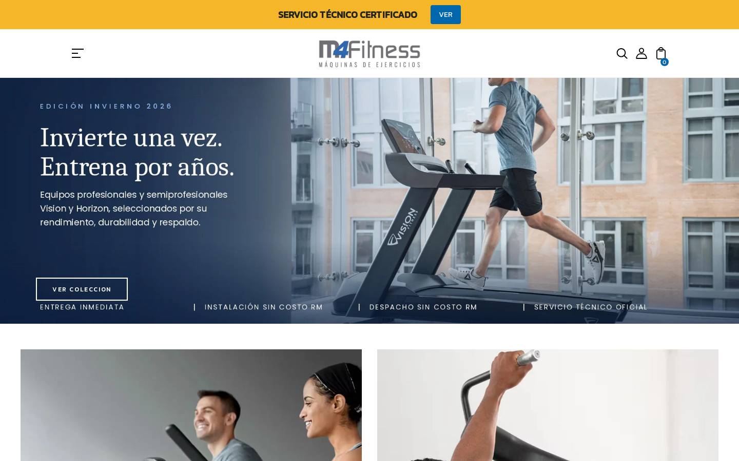 m4fitness.cl homepage screenshot
