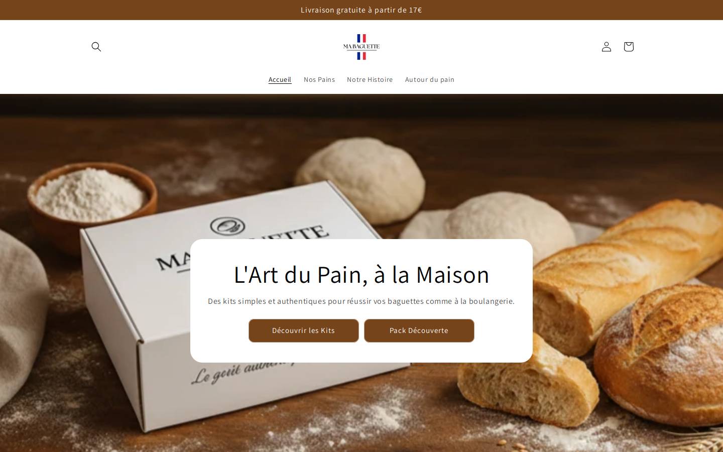 ma-baguette.fr homepage screenshot