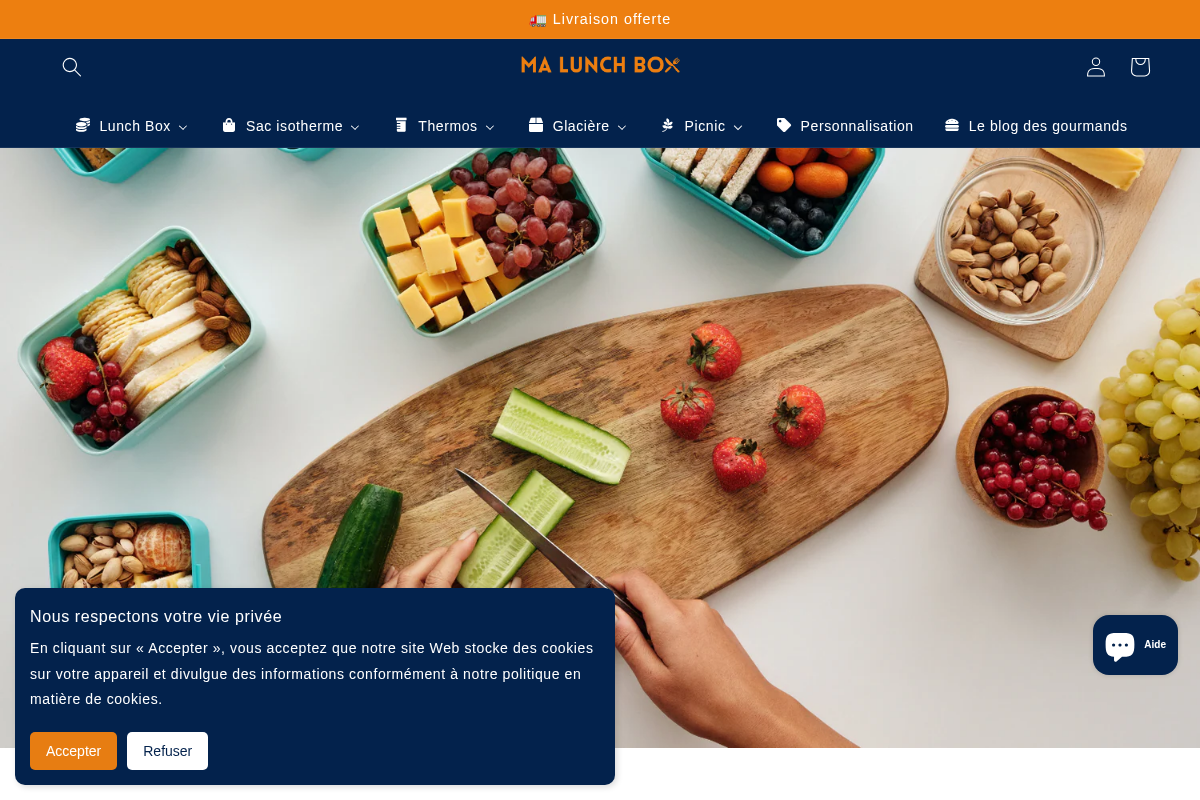 ma-lunch-box.com homepage screenshot