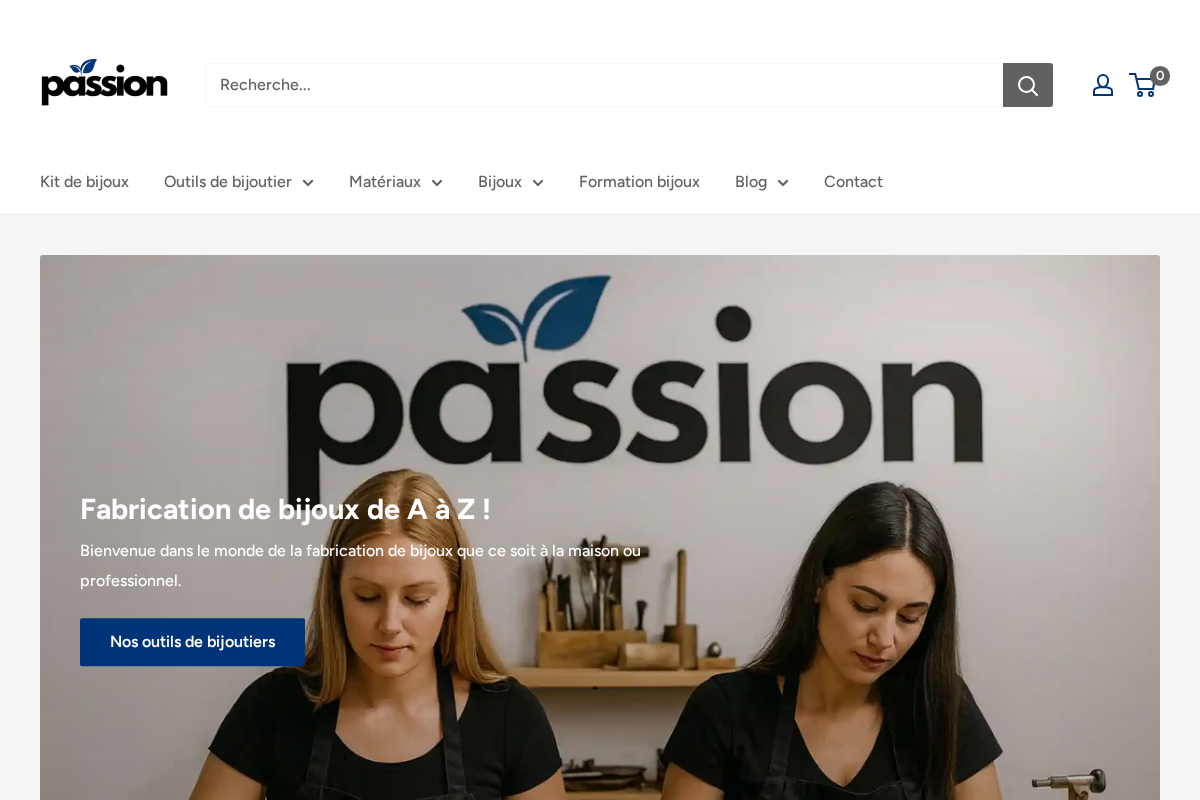 Ma Passion - Fabrication de bijoux homepage screenshot