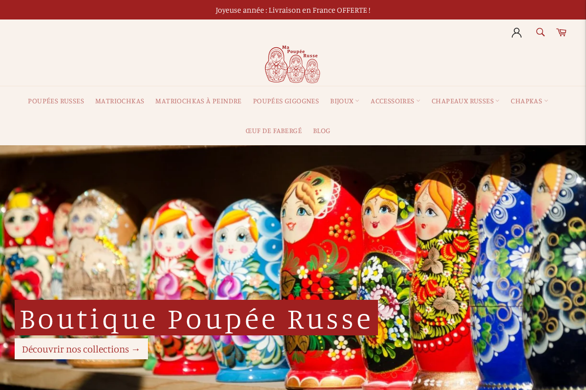 ma-poupee-russe.com homepage screenshot