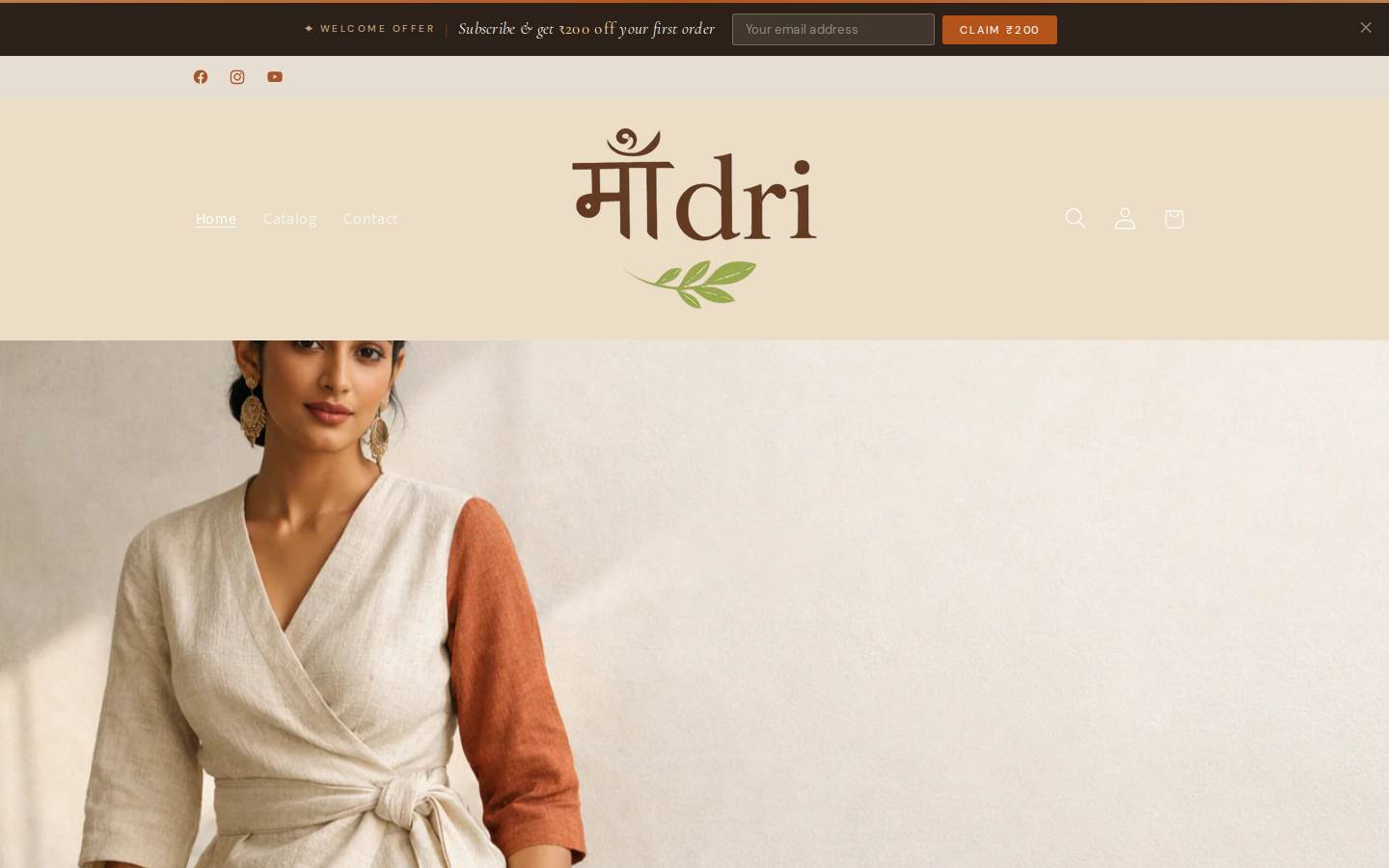 maadri.in homepage screenshot