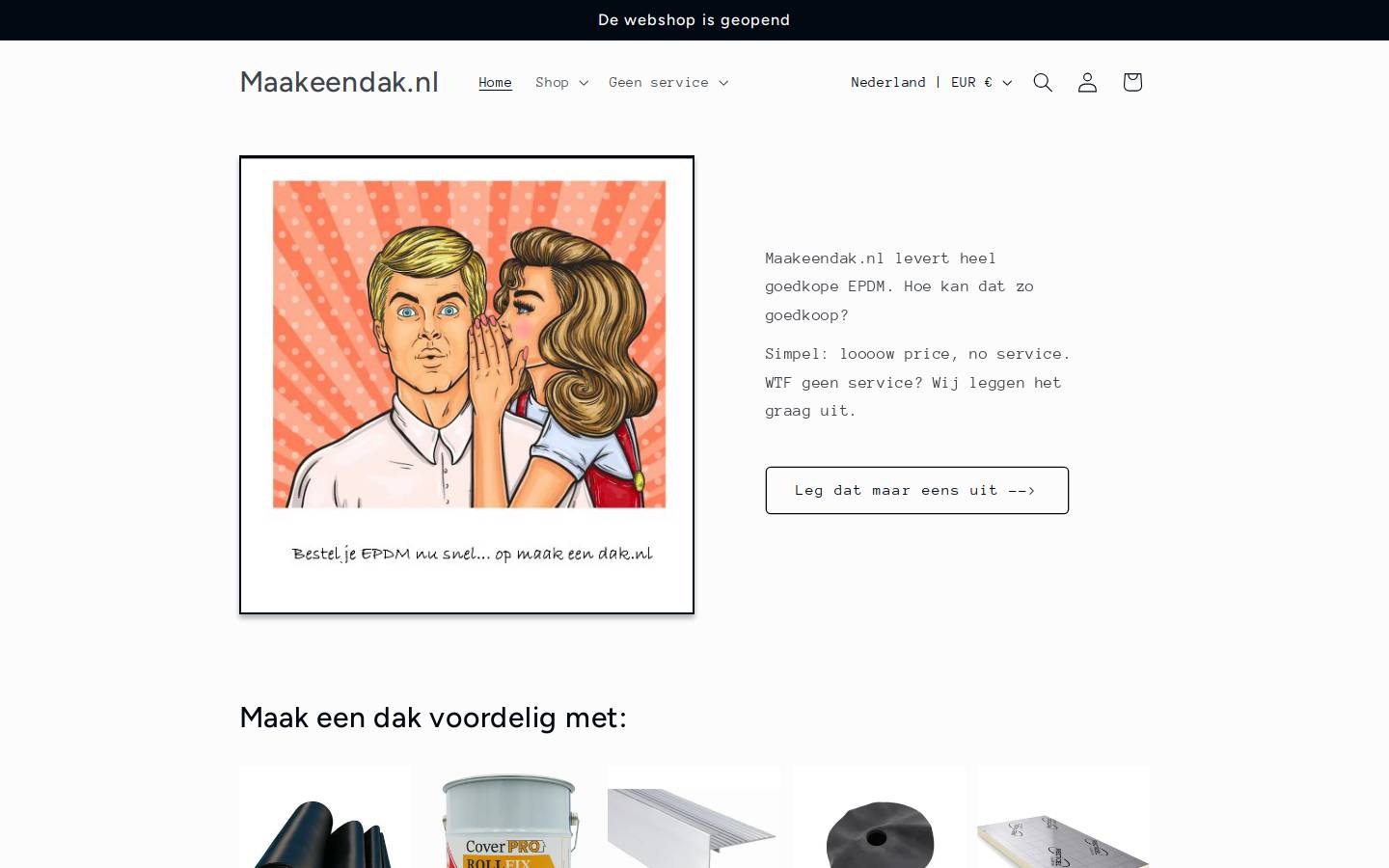 maakeendak.nl homepage screenshot