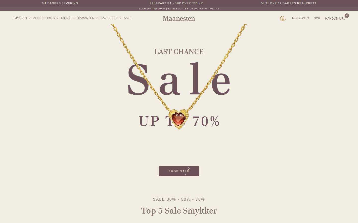 Maanesten homepage screenshot