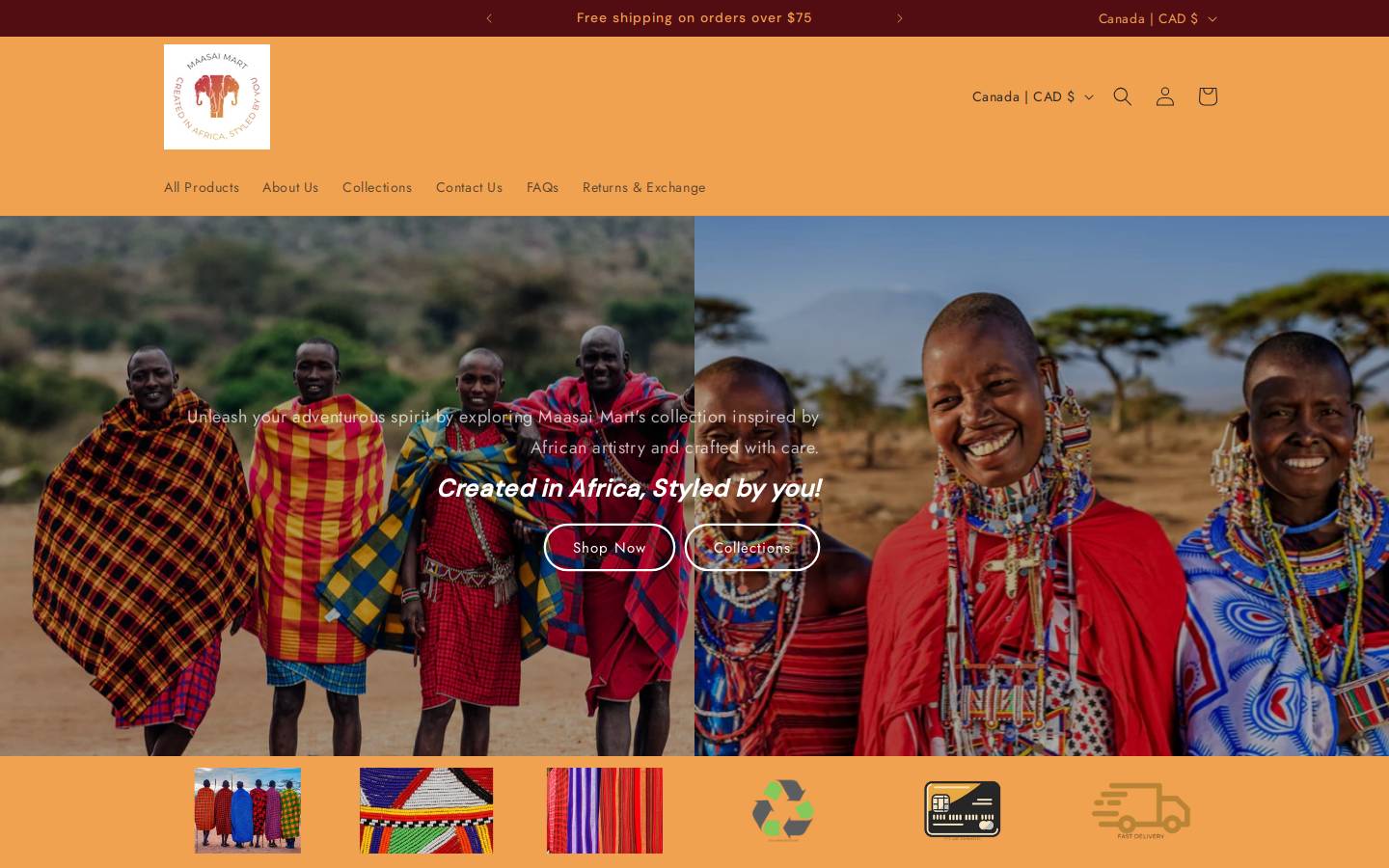 maasaimart.com homepage screenshot