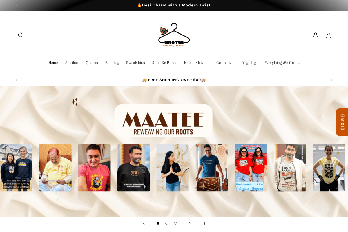 Maatee homepage screenshot