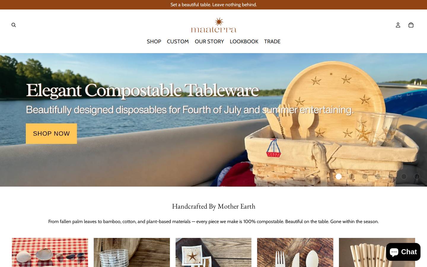 maaterra.com homepage screenshot