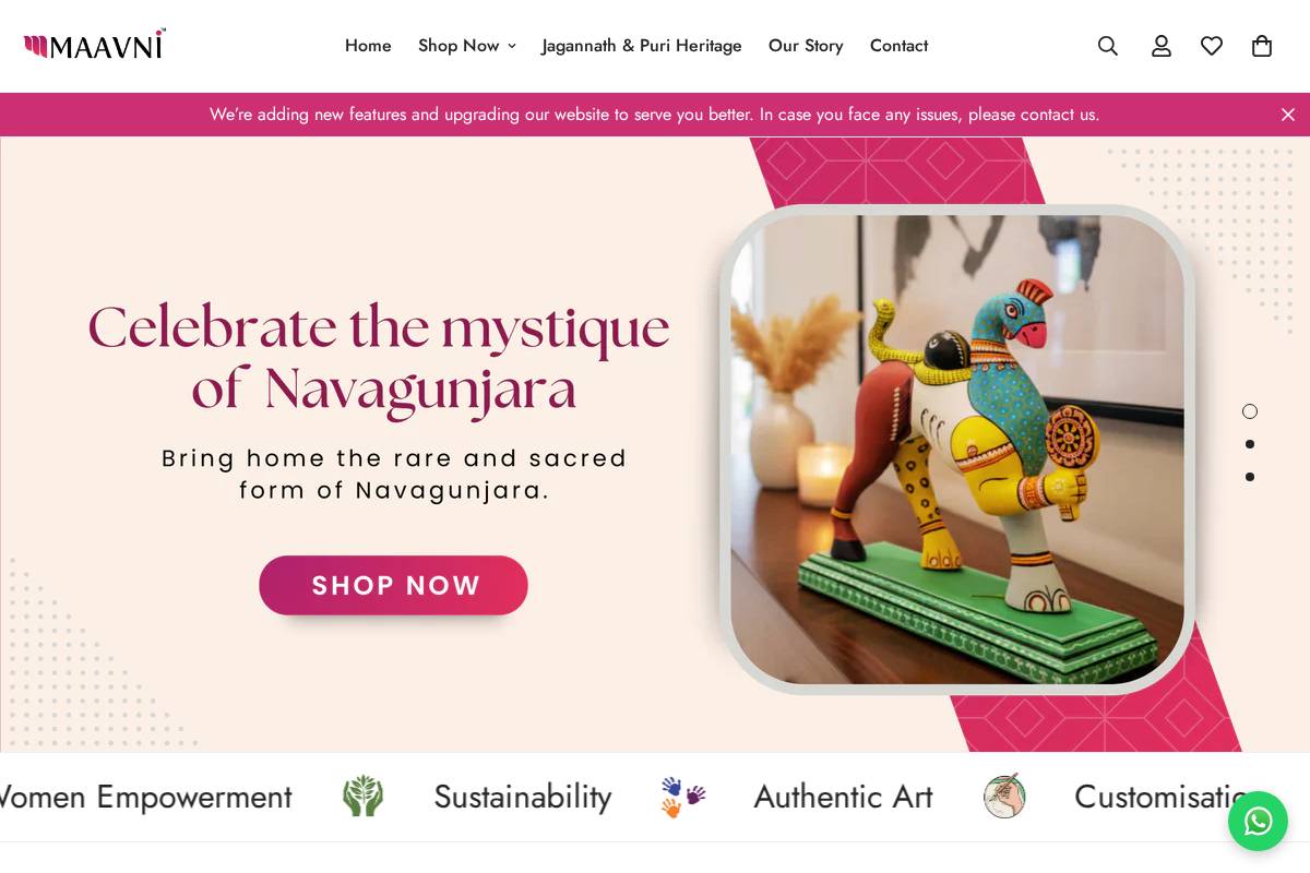 maavni.com homepage screenshot
