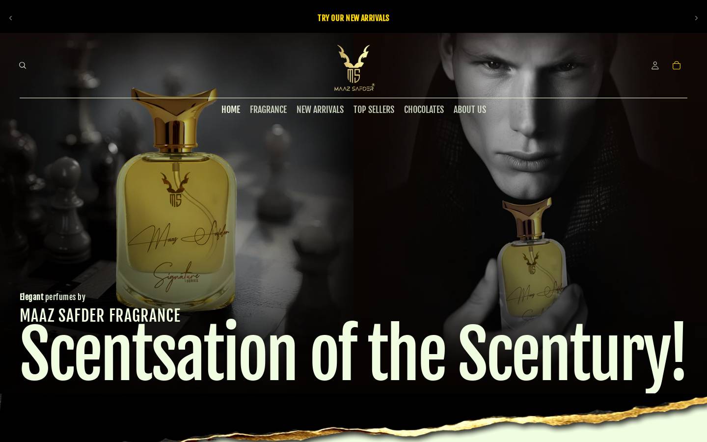 Maazsafder homepage screenshot