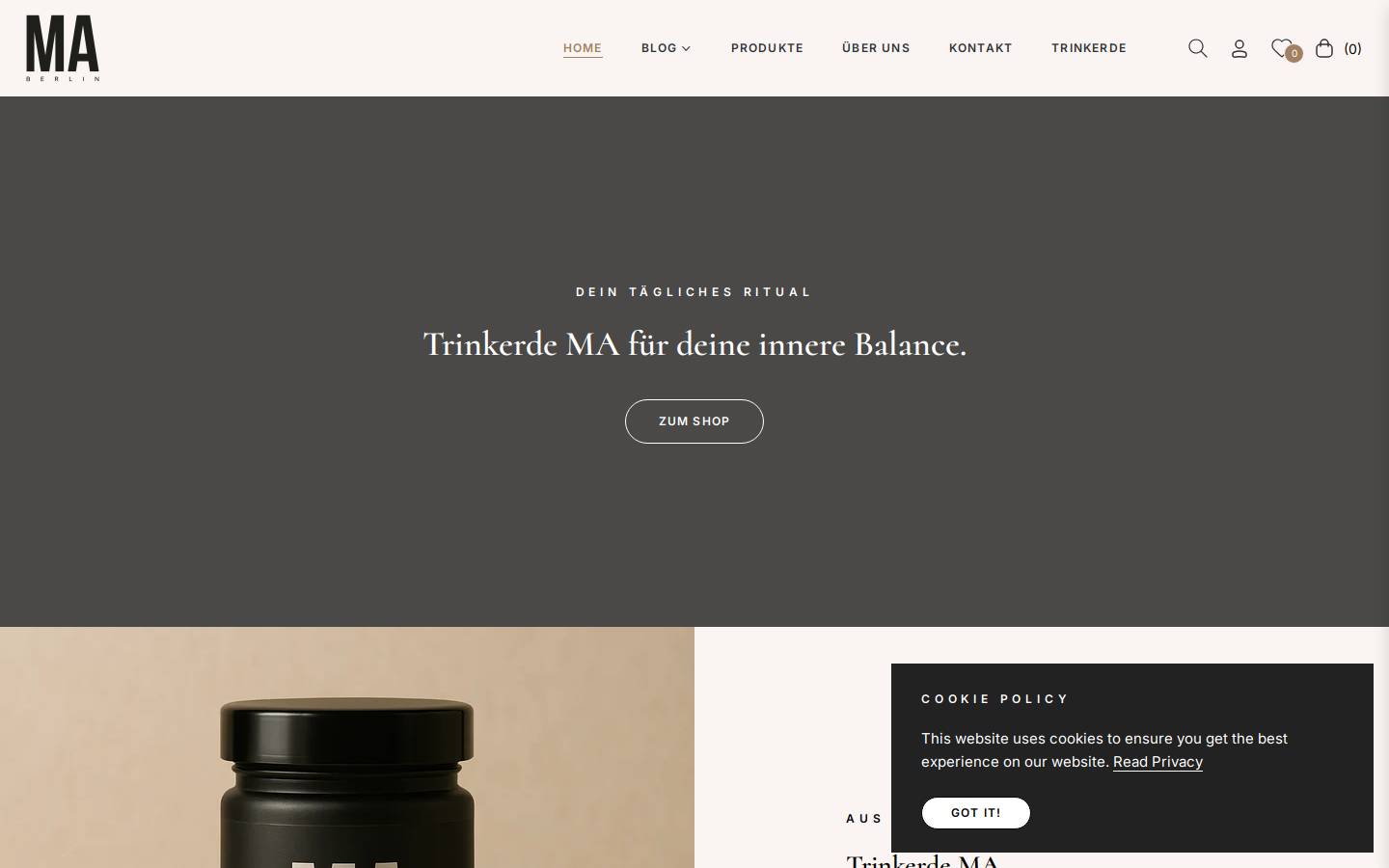 maberlin.de homepage screenshot