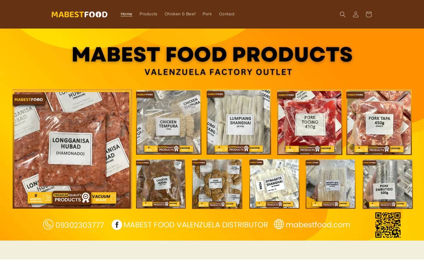 mabestfood.com homepage screenshot