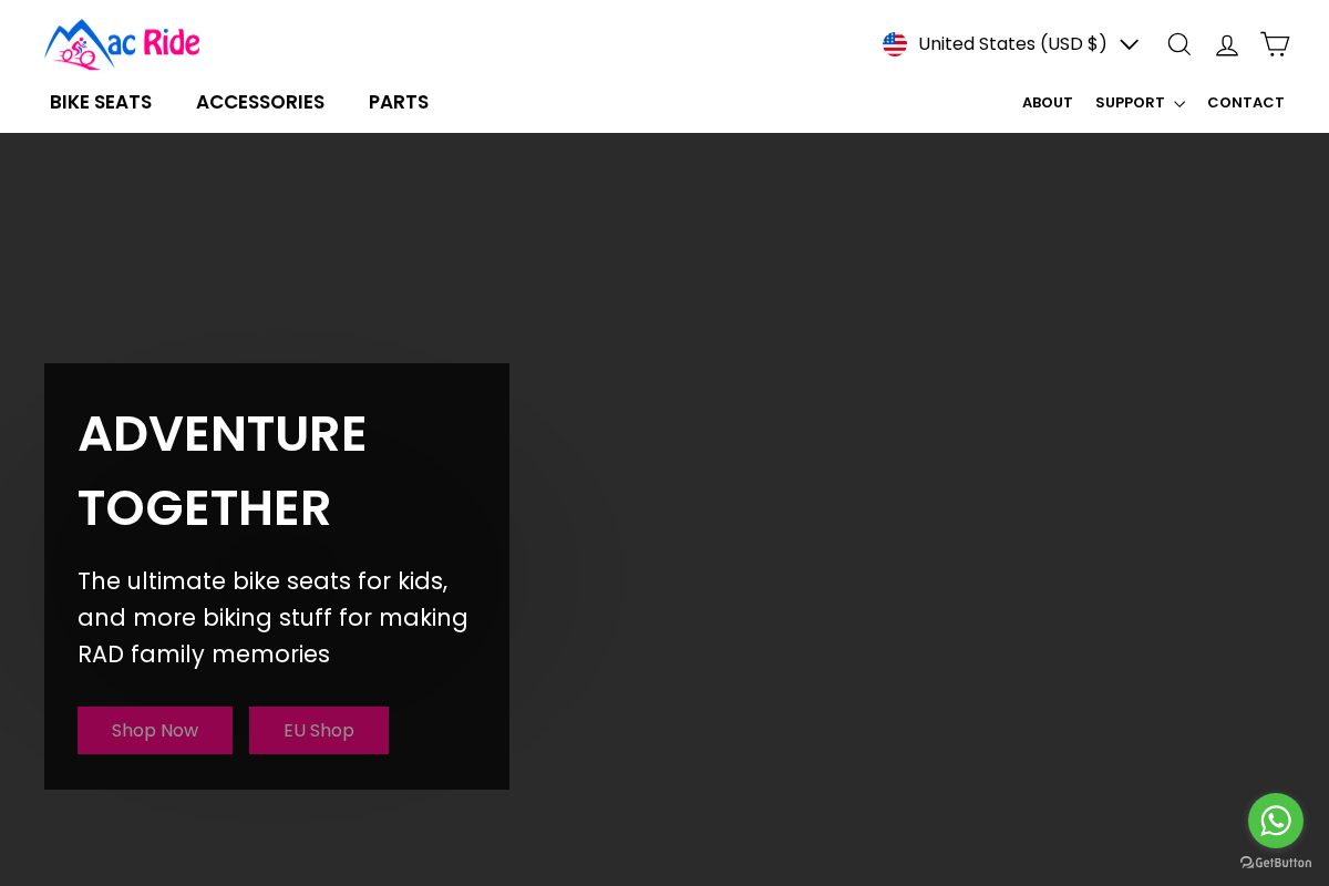 Mac Ride homepage screenshot