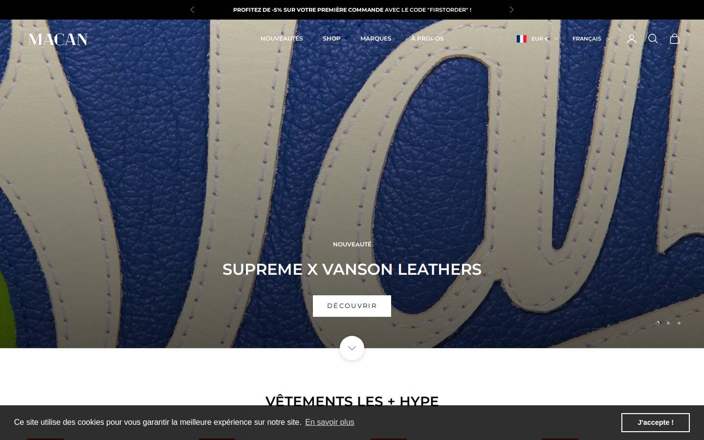 Macan Story homepage screenshot