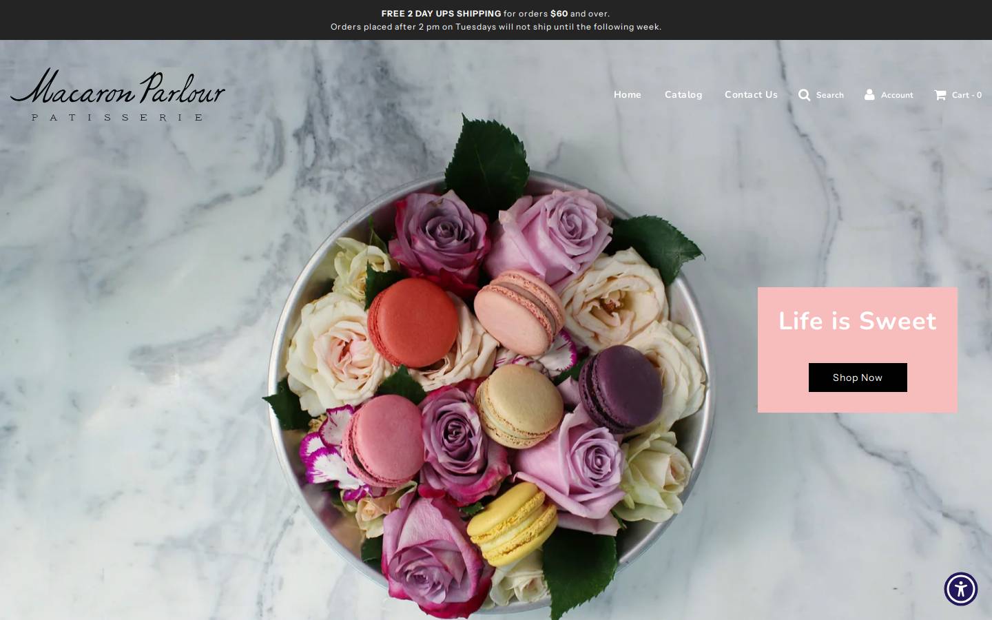 macaronparlour.com homepage screenshot