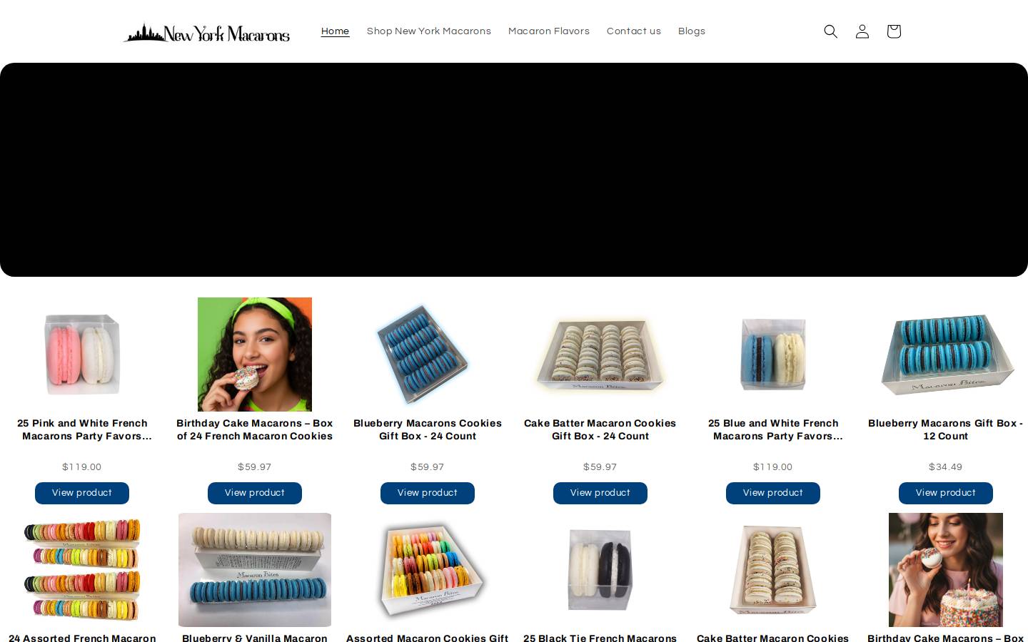 macaronsnyc.com homepage screenshot