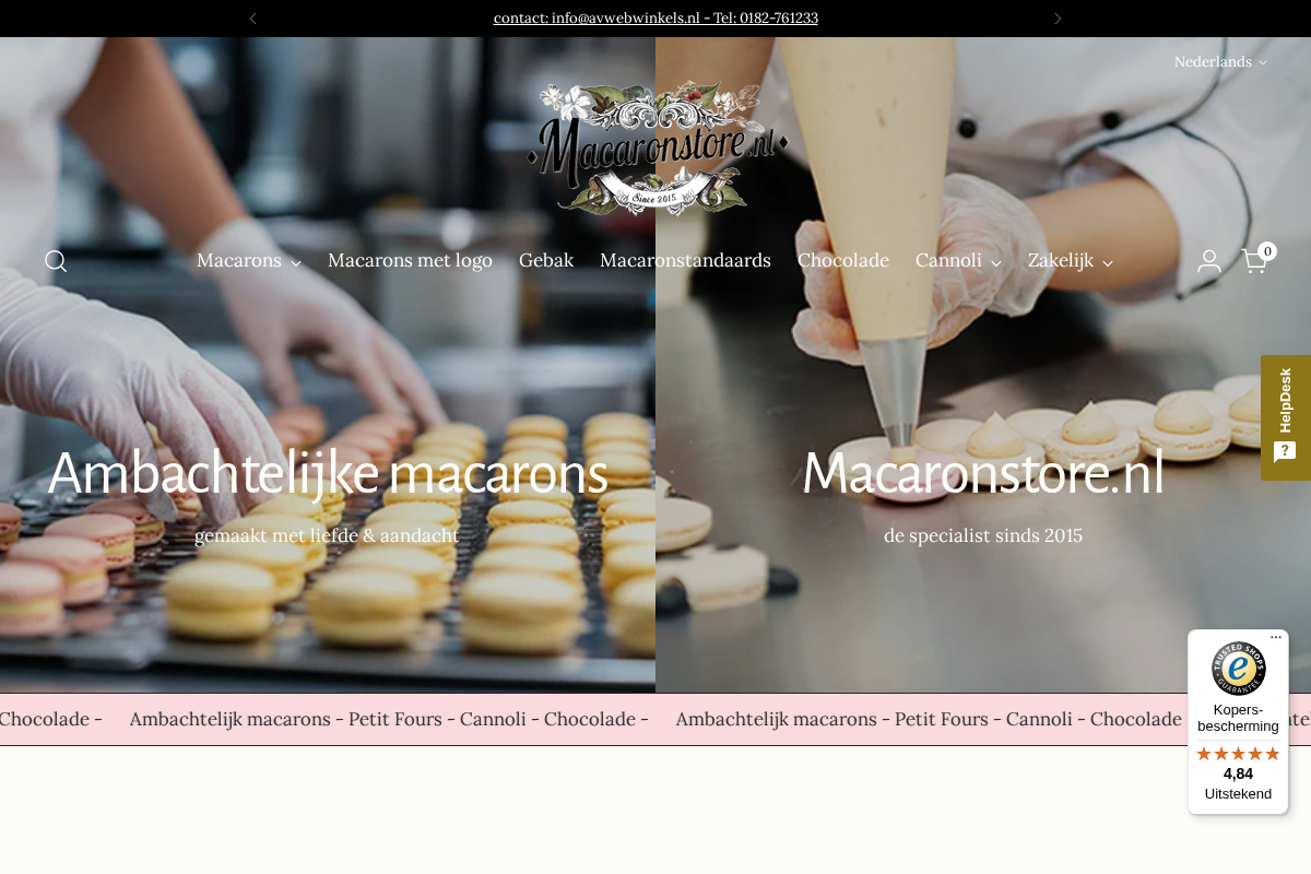 macaronstore.nl homepage screenshot