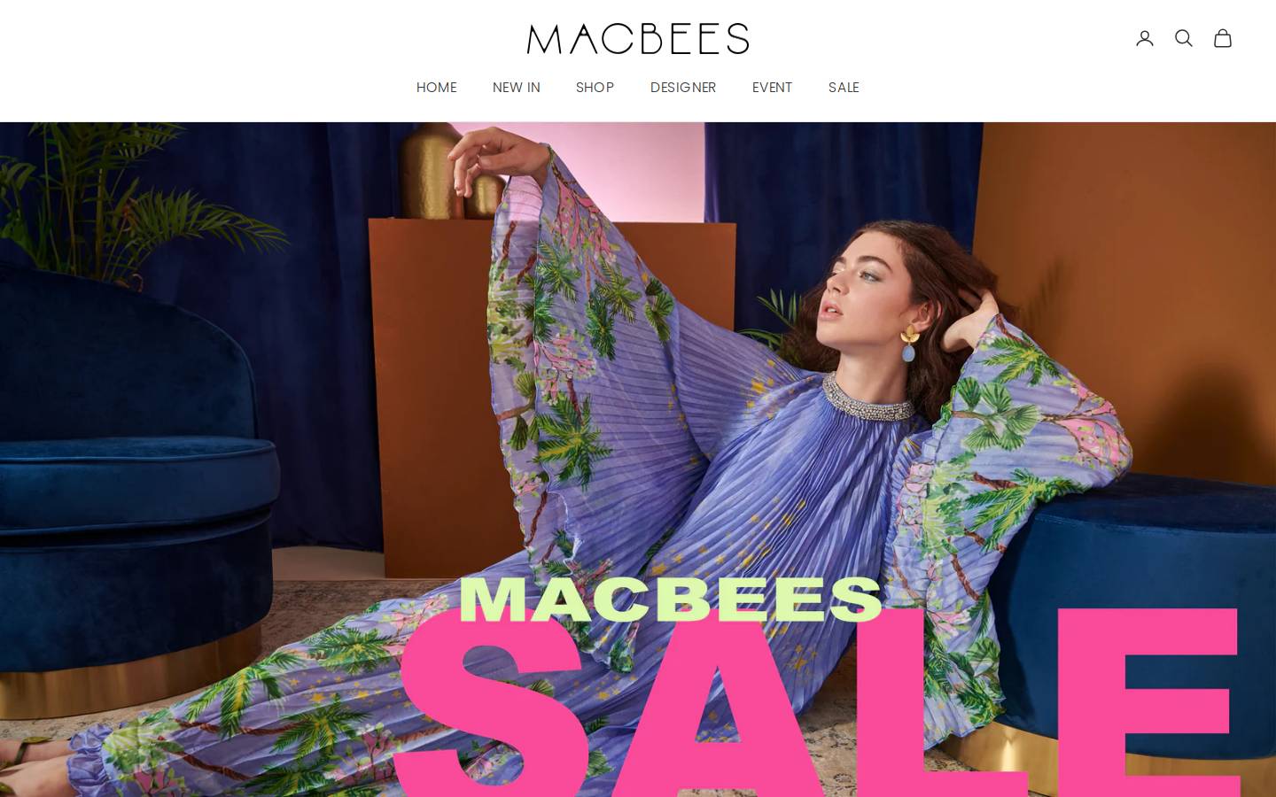 Macbees homepage screenshot