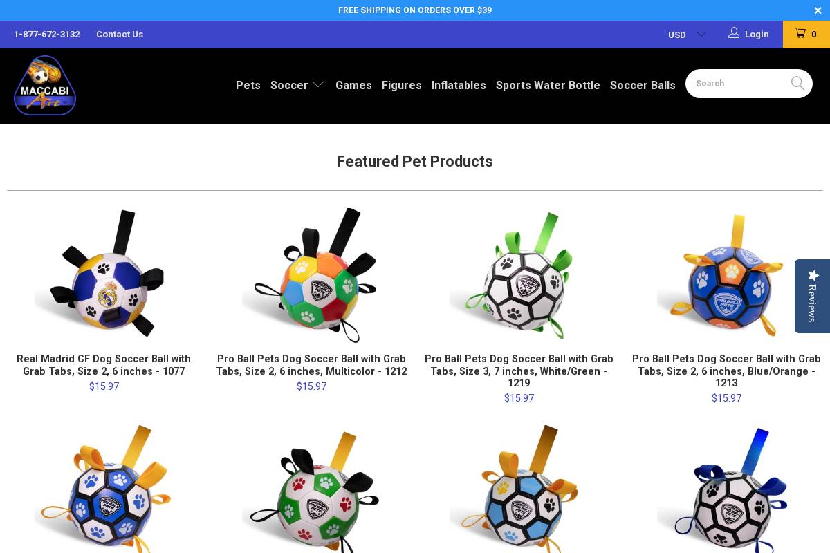 maccabiart.com homepage screenshot