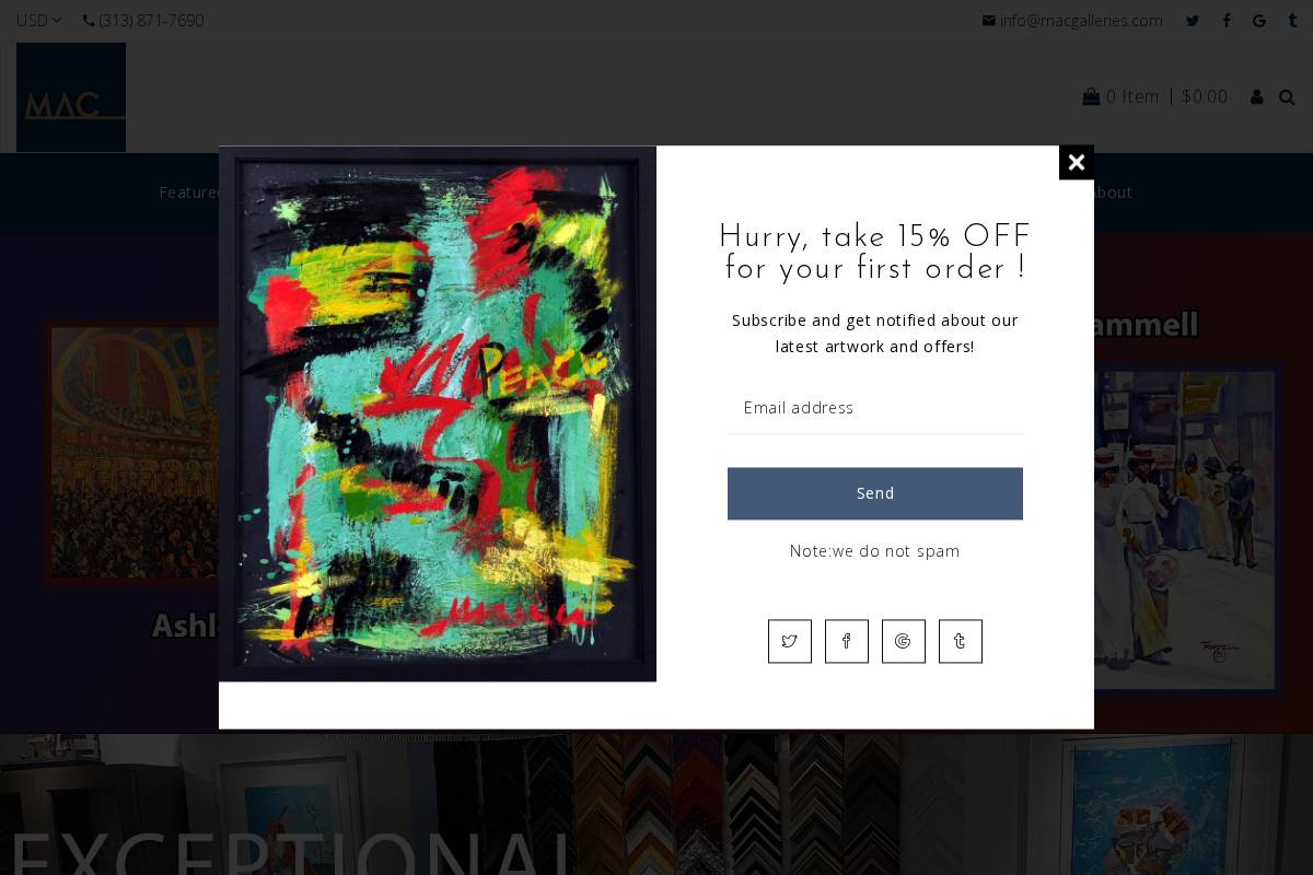 macgalleries.com homepage screenshot