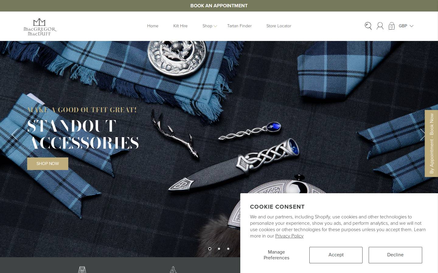MacGregor and MacDuff homepage screenshot