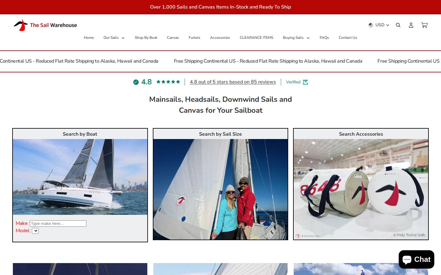 macgregorsails.com homepage screenshot