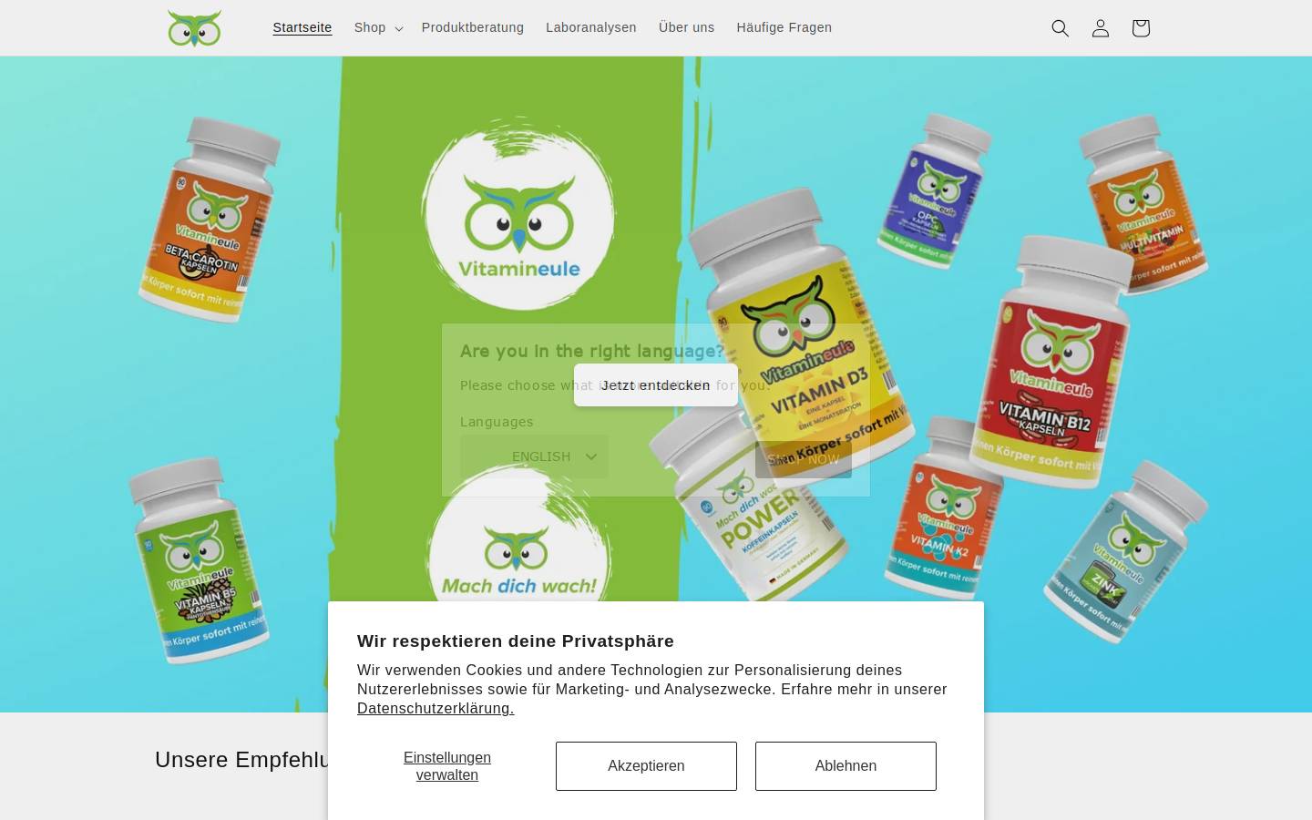 Mach dich wach! homepage screenshot