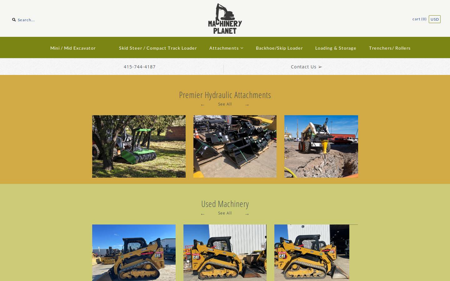 machineryplanet.com homepage screenshot