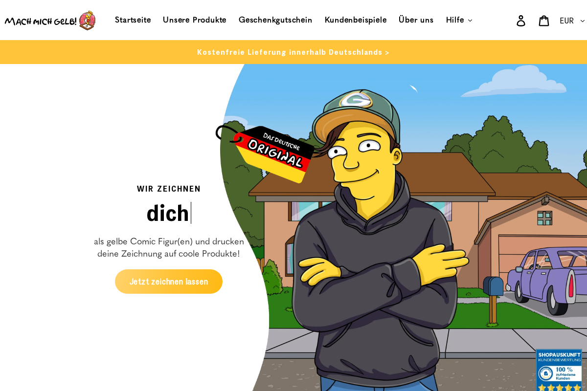 Machmichgelb homepage screenshot