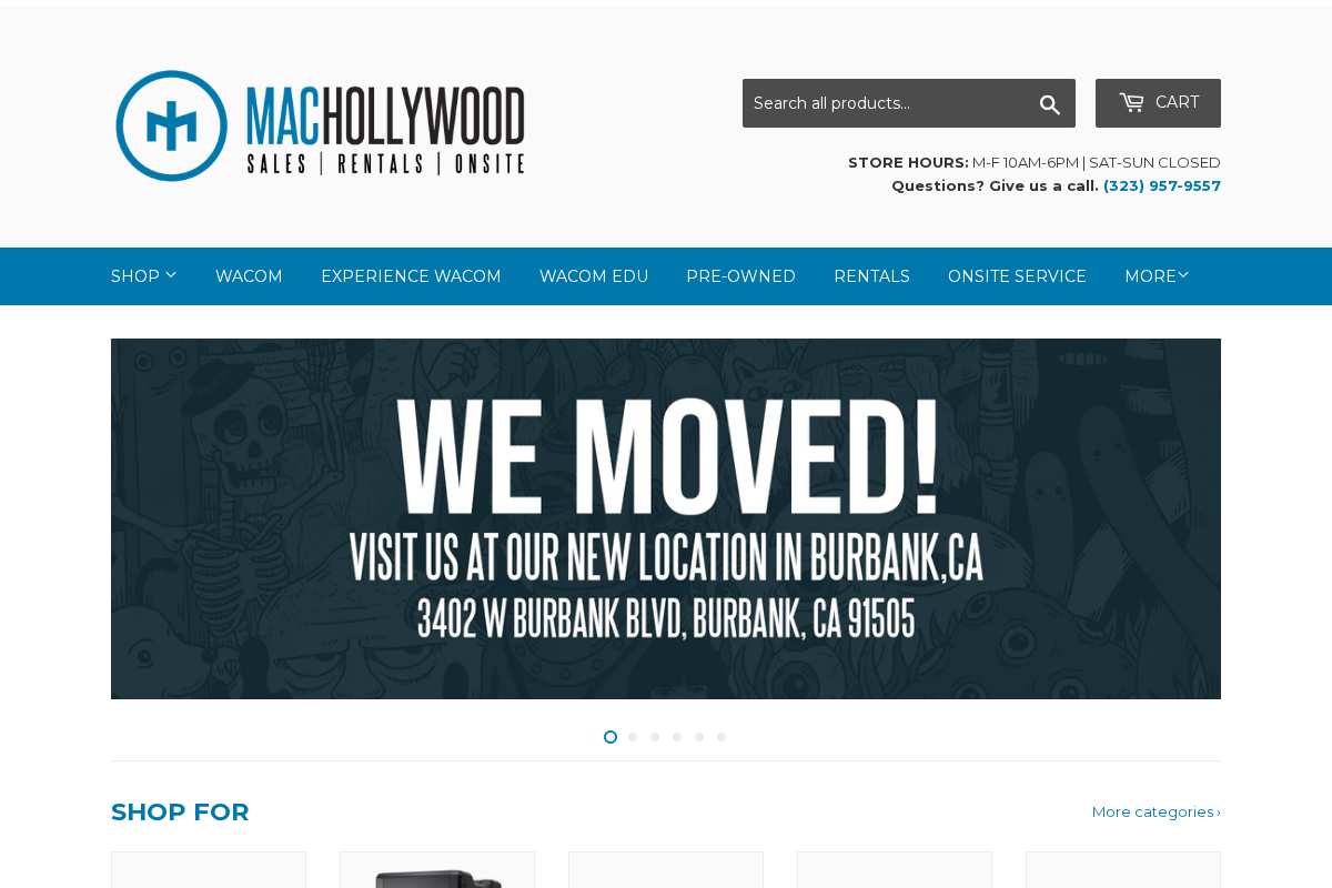 MacHollywood homepage screenshot