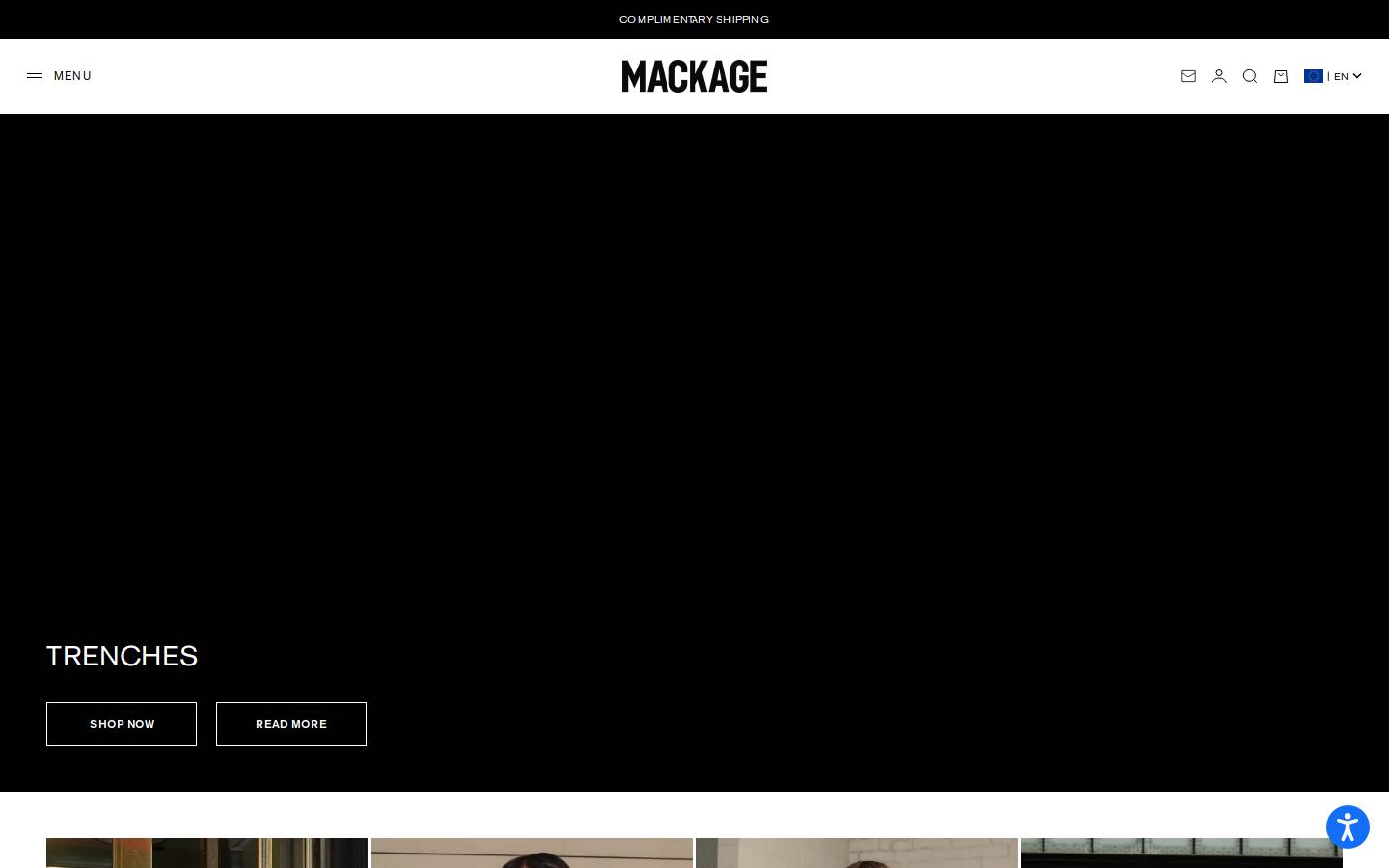 Mackage homepage screenshot