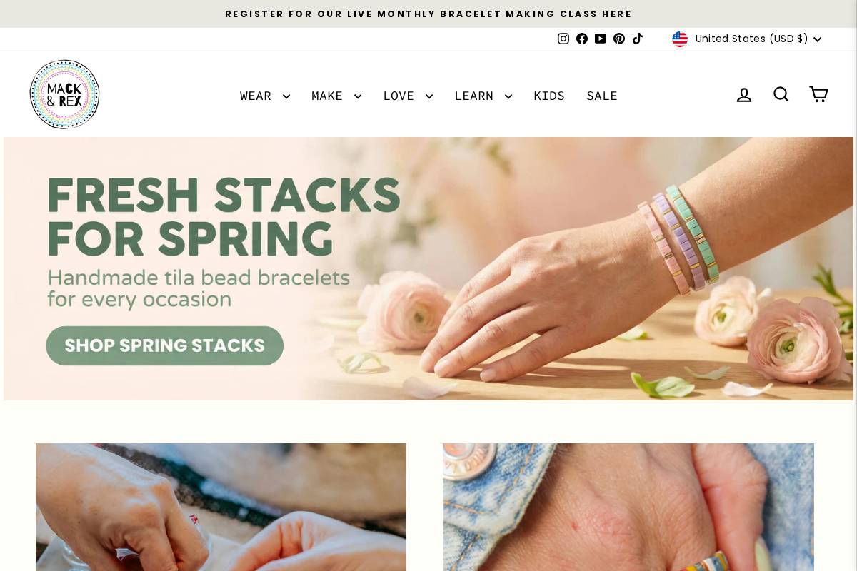 mackandrex.com homepage screenshot