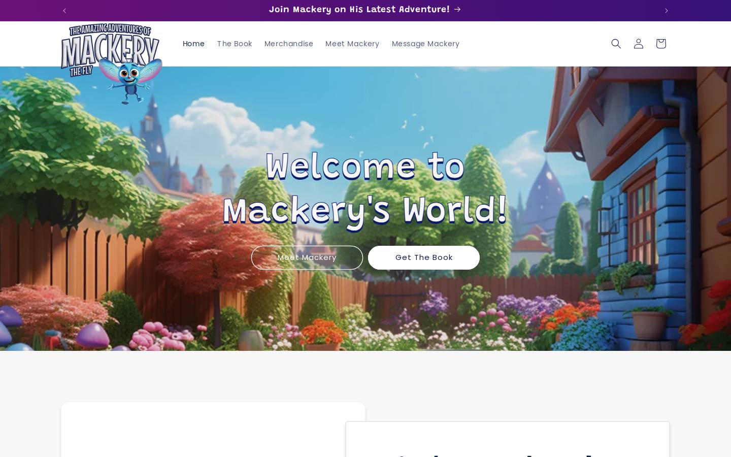 mackerythefly.com homepage screenshot