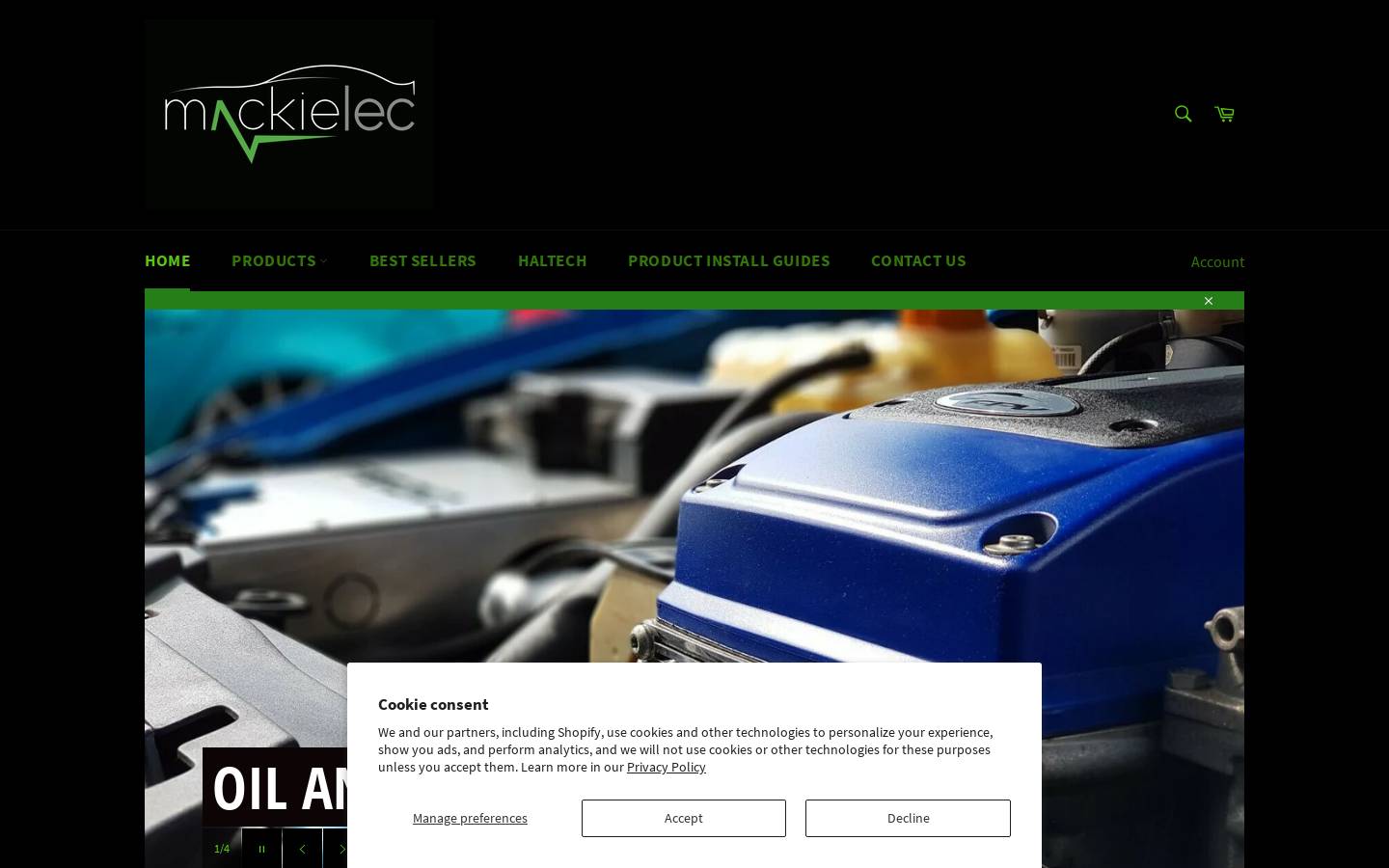 mackielecindustries.com.au homepage screenshot