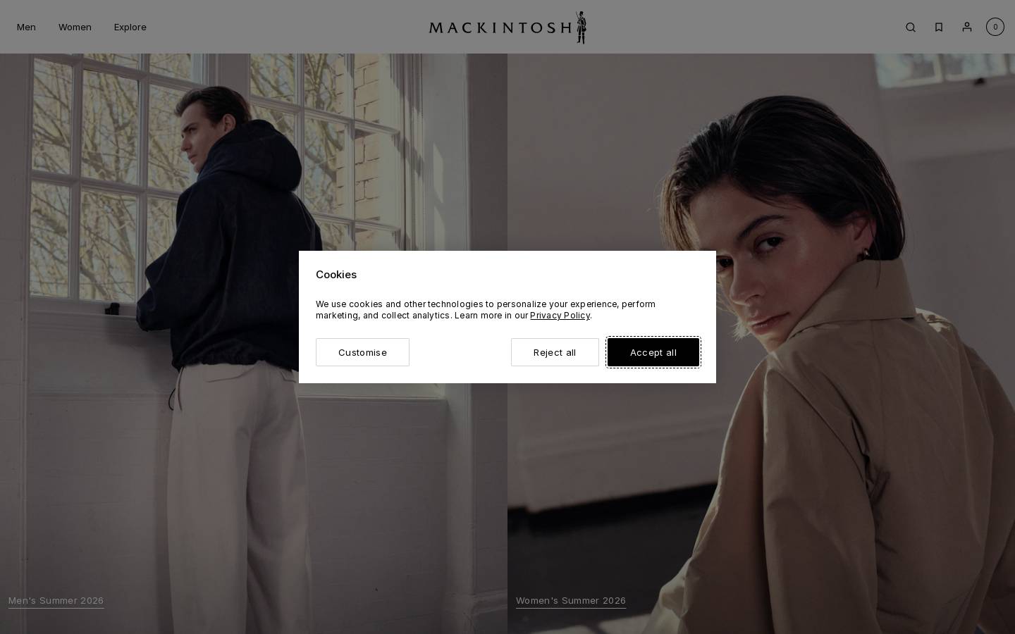 Mackintosh homepage screenshot
