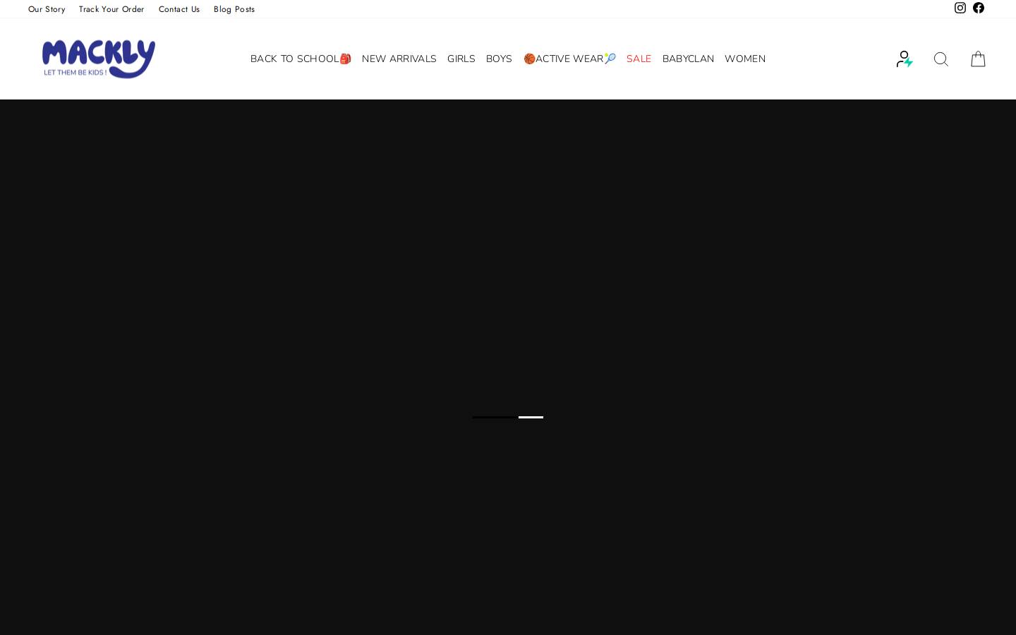 macklystore.com homepage screenshot
