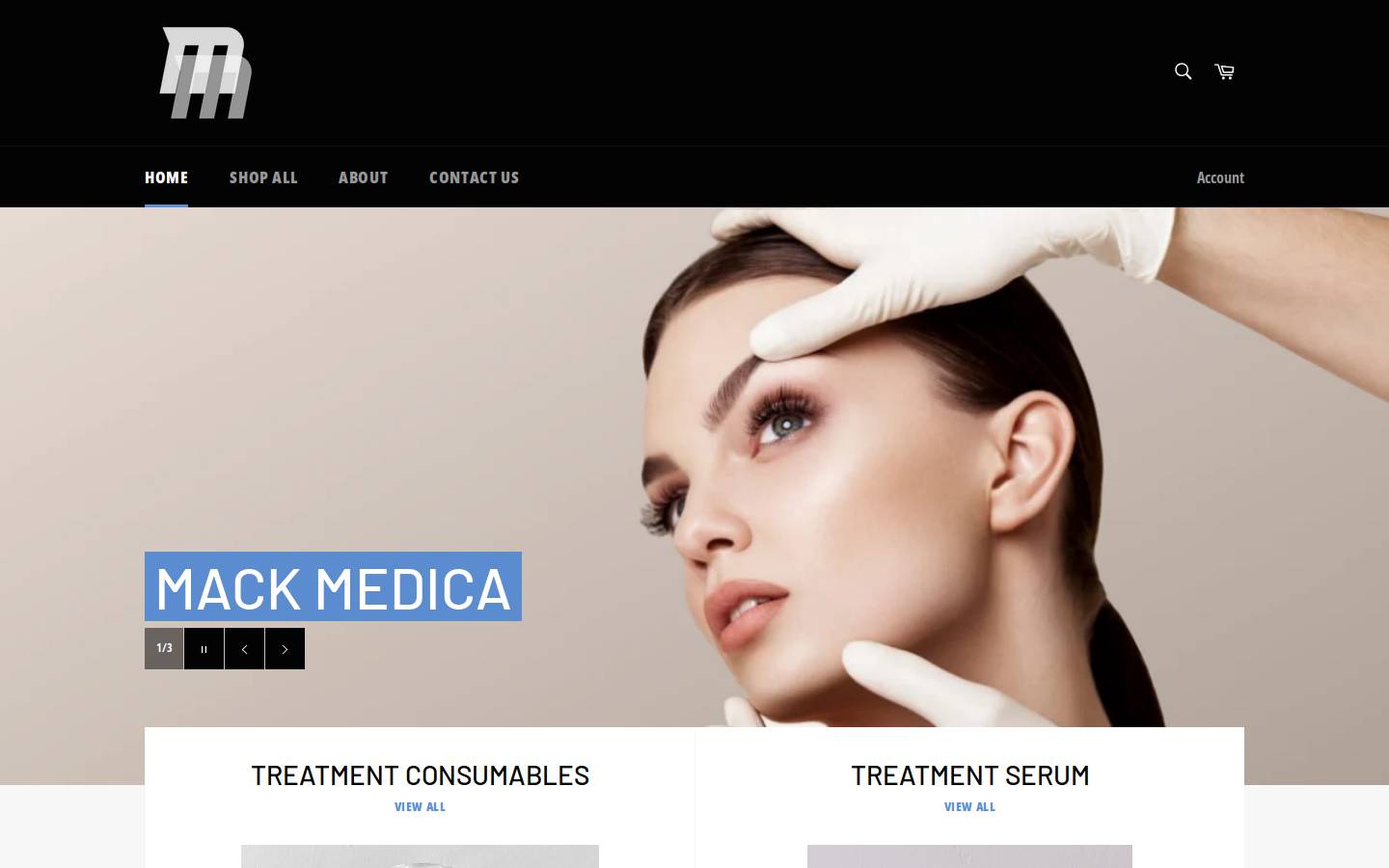 mackmedica.com homepage screenshot