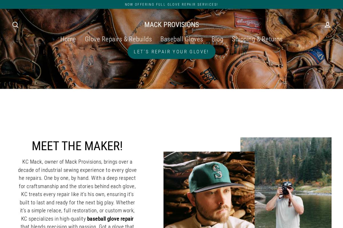 mackprovisions.com homepage screenshot