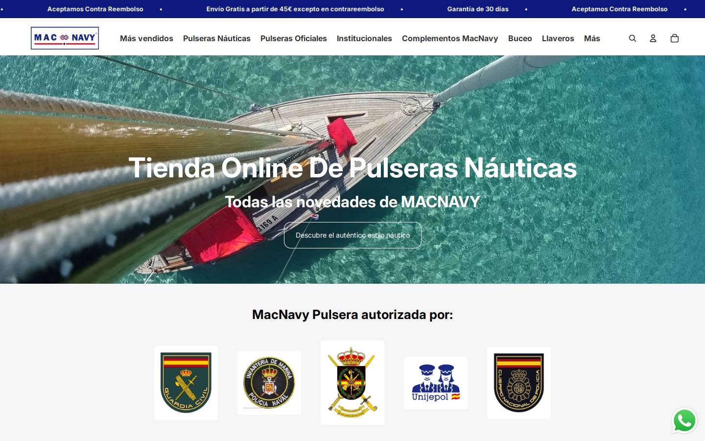 macnavy.com homepage screenshot